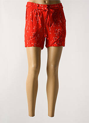 Short fermeture zippée sous rabat avec crochet taille normale orange MINIMUM femme