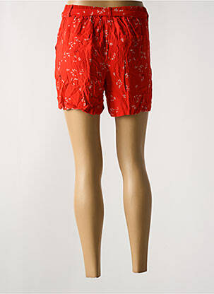 Short fermeture zippée sous rabat avec crochet taille normale orange MINIMUM femme