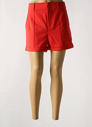 Short taille à pinces taille haute rouge I.CODE (By IKKS) femme