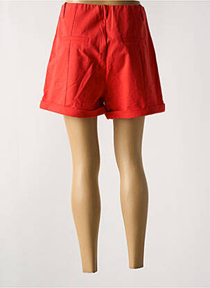 Short taille à pinces taille haute rouge I.CODE (By IKKS) femme