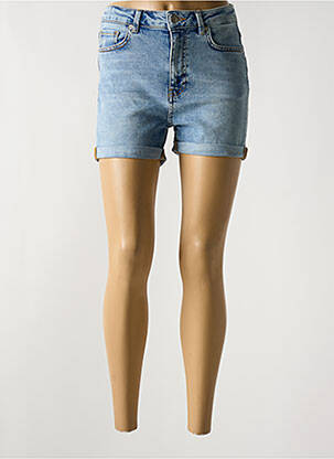Short fermeture zippée sous rabat boutonné taille normale bleu MINIMUM femme