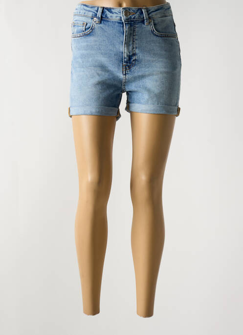 Short fermeture zippée sous rabat boutonné taille normale bleu MINIMUM femme