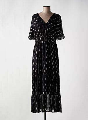 Robe longue manches courtes manches courtes noir LEE COOPER femme