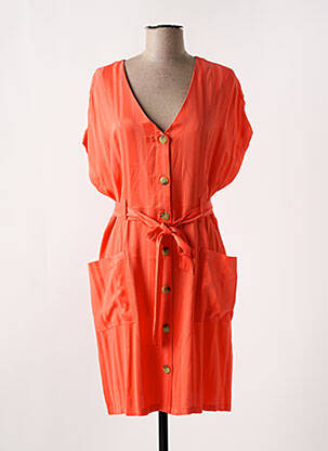 Robe courte manches courtes manches courtes orange LEE COOPER femme