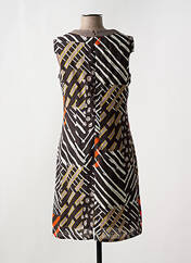 Robe mi-longue marron IMPULSION pour femme seconde vue