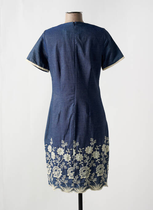 Robe mi-longue bleu IMPULSION pour femme