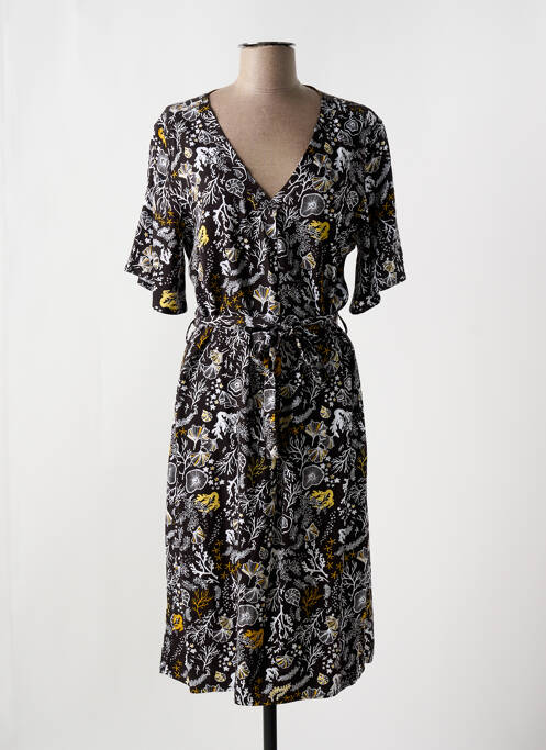 Robe mi-longue noir LOLA ESPELETA pour femme