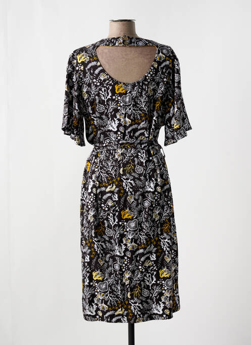 Robe mi-longue noir LOLA ESPELETA pour femme