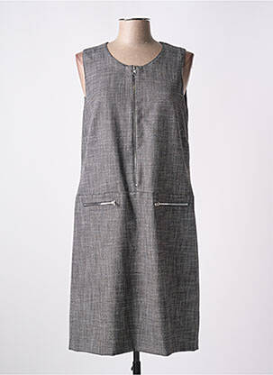 Robe mi-longue sans manche sans manche gris IMPULSION femme