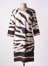 Robe mi-longue manches 3/4 manches 3/4 beige MERI & ESCA femme