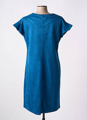 Robe mi-longue manches courtes manches courtes bleu VETISTYLE femme