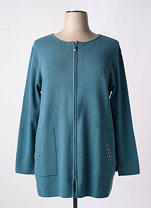 Gilet manches longues vert CAPUCCINO pour femme