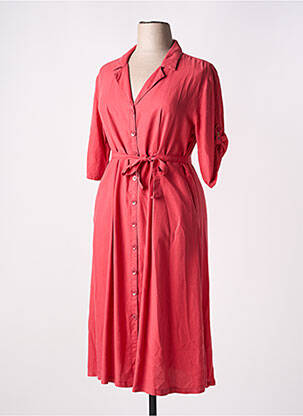 Robe mi-longue rouge LEE COOPER pour femme