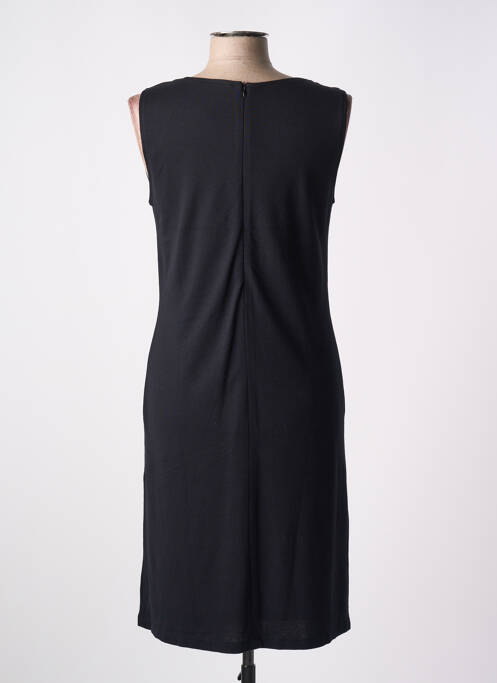 Robe mi-longue imprimé fleurs sans manche noir JULIE GUERLANDE femme