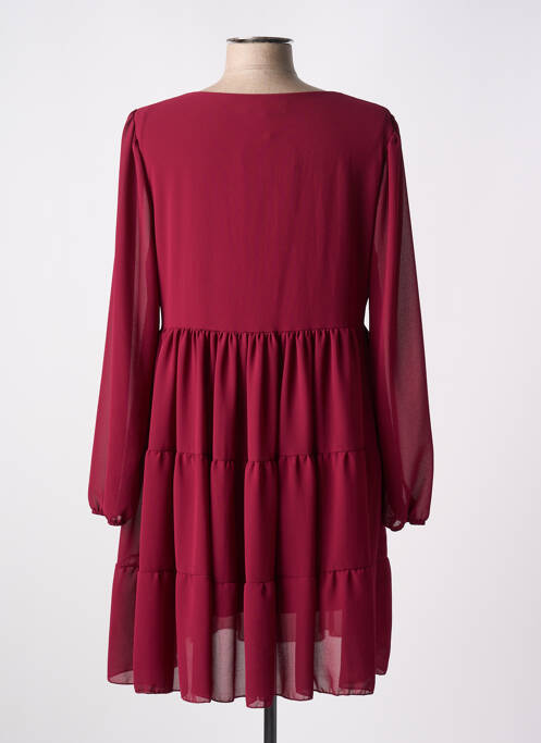 Robe courte manches longues manches longues rouge LA PETITE NÎMOISE femme