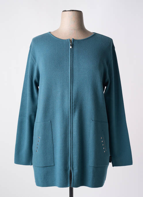 Gilet manches longues vert CAPUCCINO pour femme