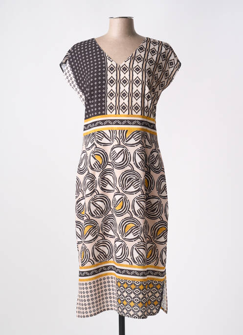 Robe mi-longue beige MERI & ESCA pour femme