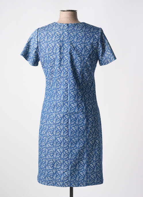 Robe mi-longue bleu IMPULSION pour femme