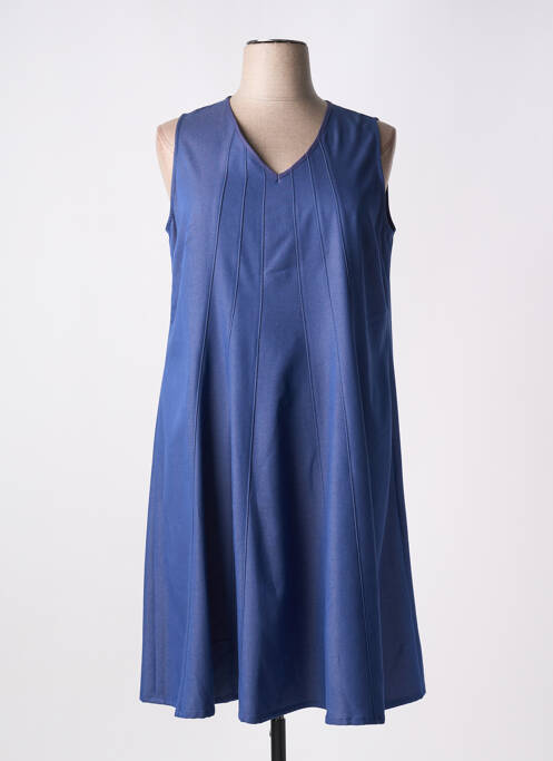 Robe mi-longue bleu IMPULSION pour femme
