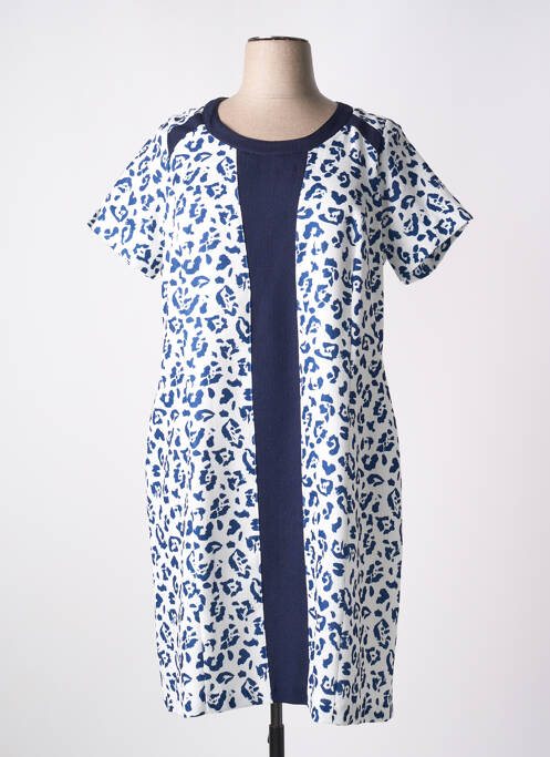 Robe mi-longue bleu IMPULSION pour femme