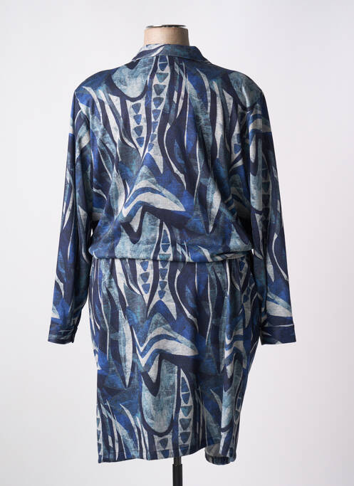 Robe mi-longue bleu OMC pour femme