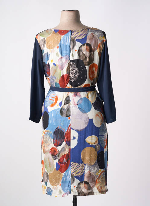 Robe mi-longue bleu ZELI pour femme