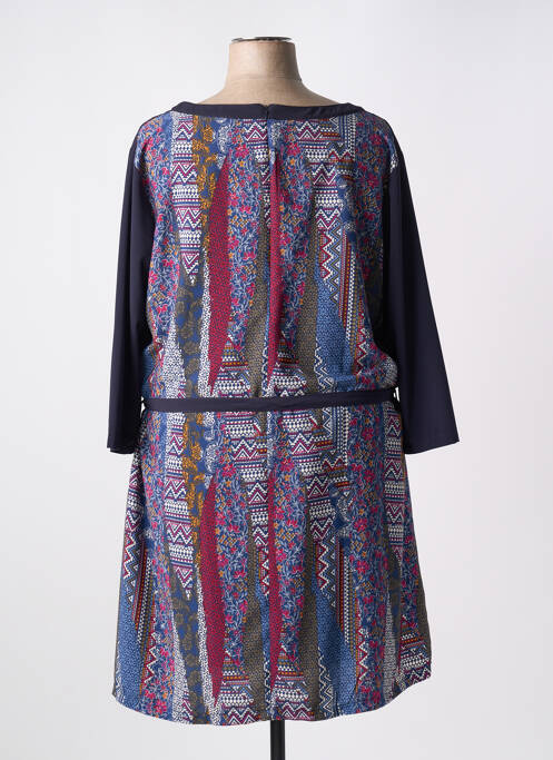 Robe mi-longue bleu ZELI pour femme