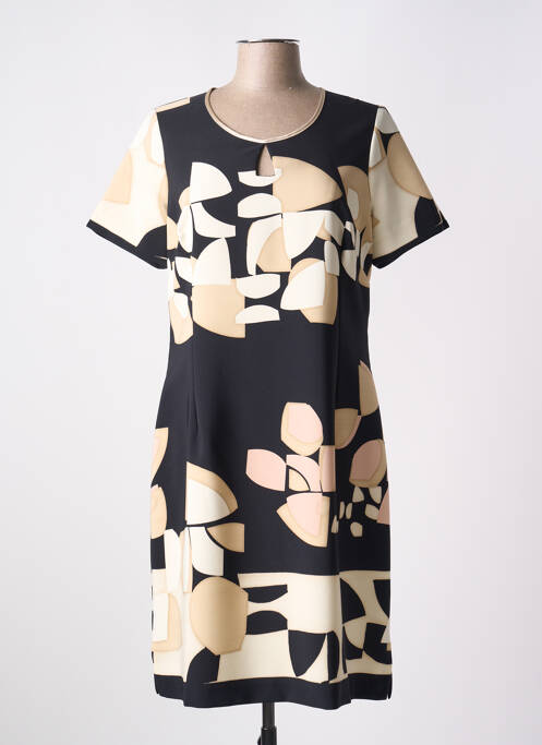 Robe mi-longue noir IMPULSION pour femme