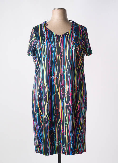 Robe mi-longue noir IMPULSION pour femme
