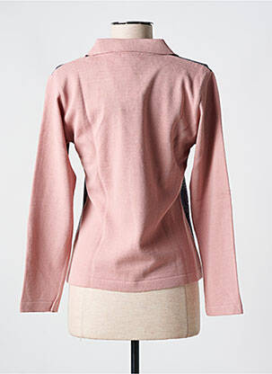 Pull coupe cintrée manches longues rose OMC femme
