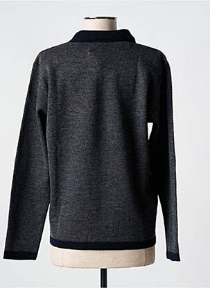 Pull coupe cintrée manches longues bleu OMC femme