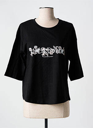 Top imprimé fantaisie manches 3/4 noir LEE COOPER femme
