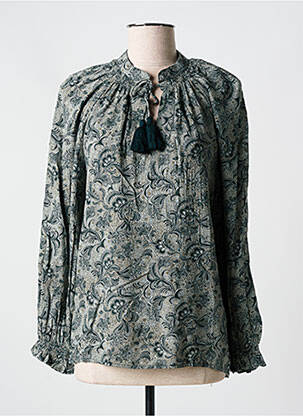 Blouse imprimé fantaisie manches longues gris LEE COOPER femme