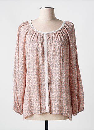 Blouse imprimé fantaisie manches longues rose S.QUISE femme