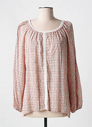 Blouse imprimé fantaisie manches longues rose S.QUISE femme