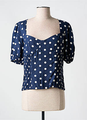 Top imprimé fantaisie manches courtes bleu LEE COOPER femme