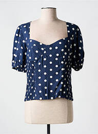 Top imprimé fantaisie manches courtes bleu LEE COOPER femme