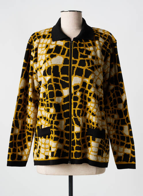 Gilet manches longues stretch jaune OMC femme