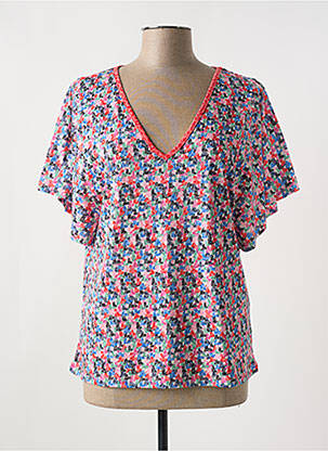 T-shirt imprimé fantaisie manches courtes rouge LOLA ESPELETA femme