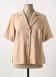 Blazer coupe cintrée beige OMC femme