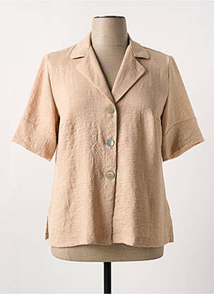 Blazer coupe cintrée beige OMC femme