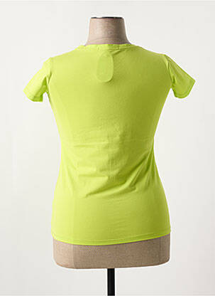 T-shirt col v manches courtes vert S.QUISE femme