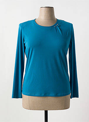 T-shirt stretch manches longues bleu ENRICH'S FASHION femme