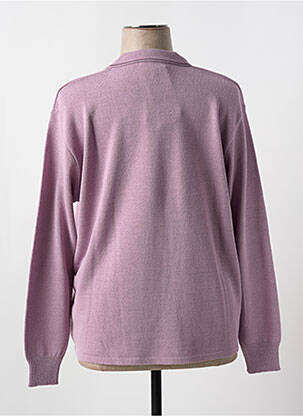 Pull stretch manches longues violet LAS CABRILLAS femme