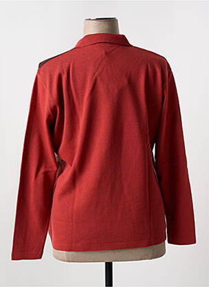 Pull resserrée sur le bas manches longues orange OMC femme