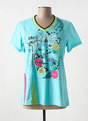 T-shirt bleu S.QUISE pour femme seconde vue