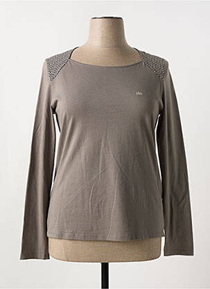 T-shirt gris TBS pour femme
