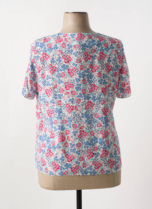 Blouse imprimé fleurs manches courtes rose IMPULSION femme
