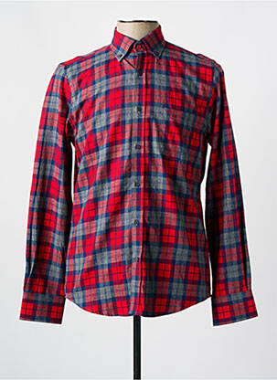 Chemise manches longues manches longues rouge CARLOS CORDOBA homme