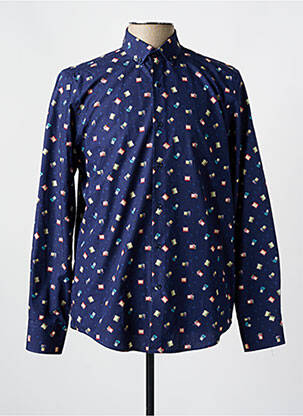 Chemise manches longues manches longues bleu CARLOS CORDOBA homme